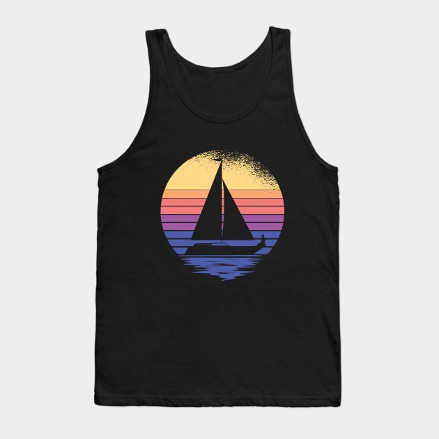 retro sunny beach in Philadelphia Tank Top by Midoart